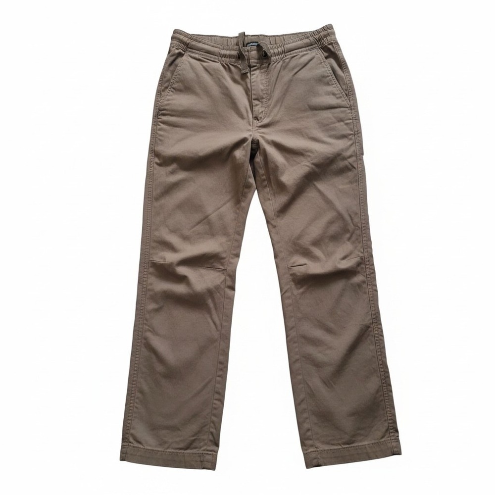 Eddie Bauer Pants Women 10 Brown Elastic Waist Drawstring Cotton‎ Nylon Stretch